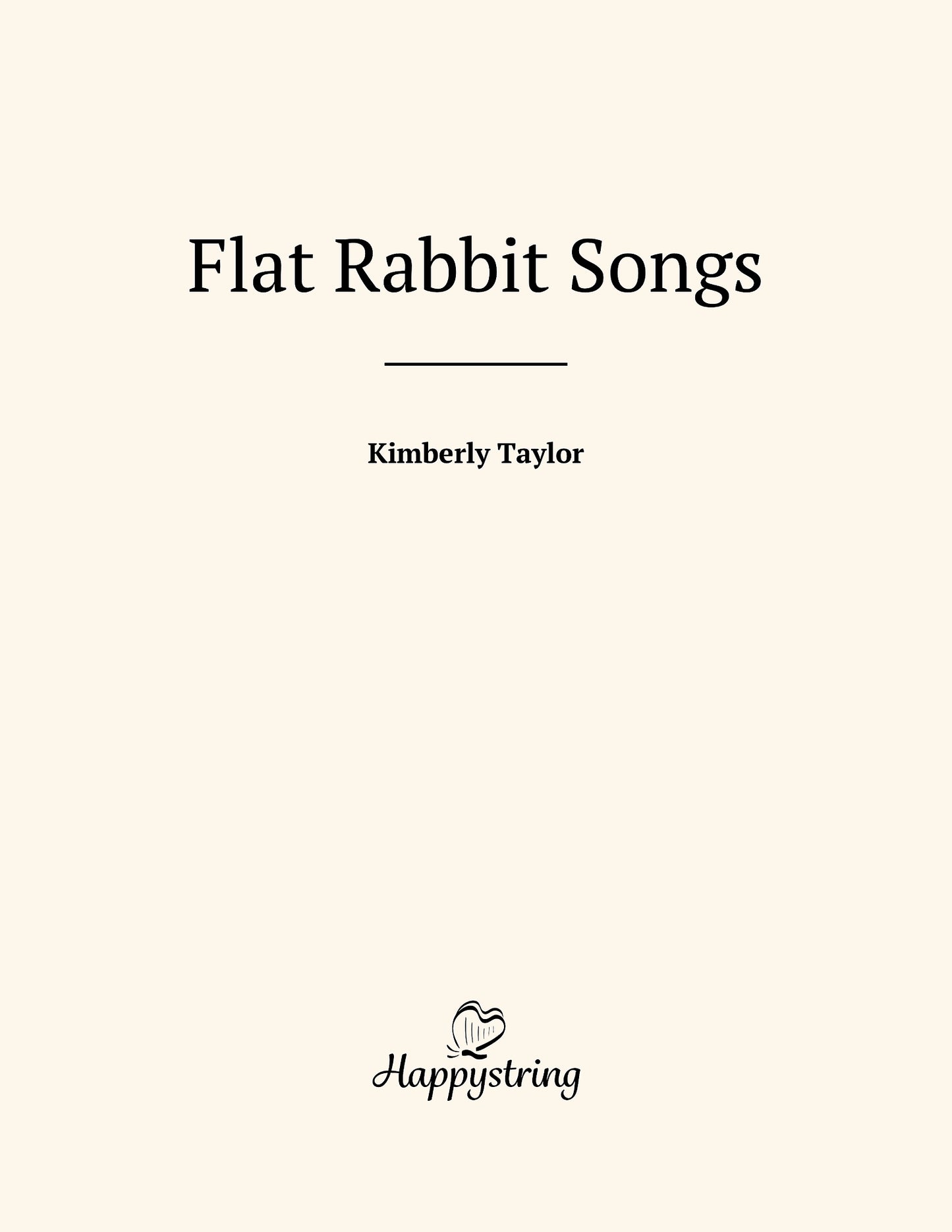 Flat Rabbit Songs