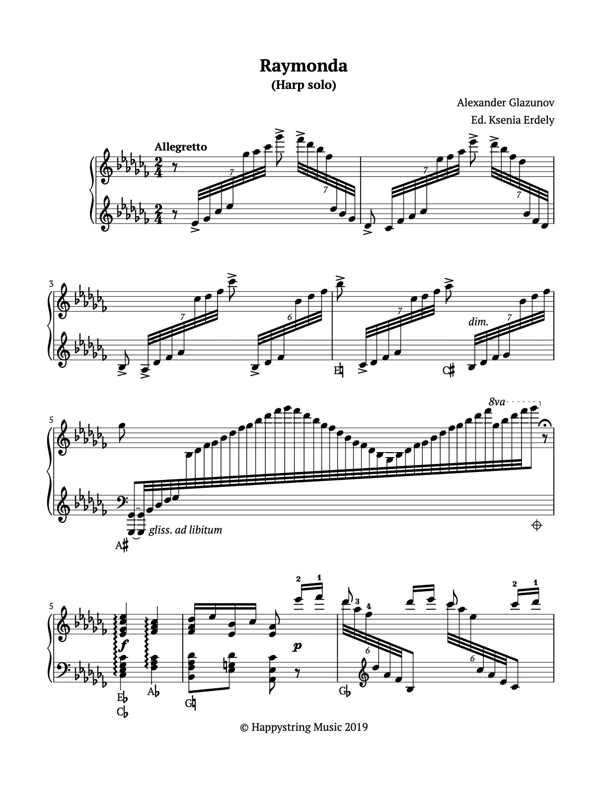 Raymonda by Glazunov