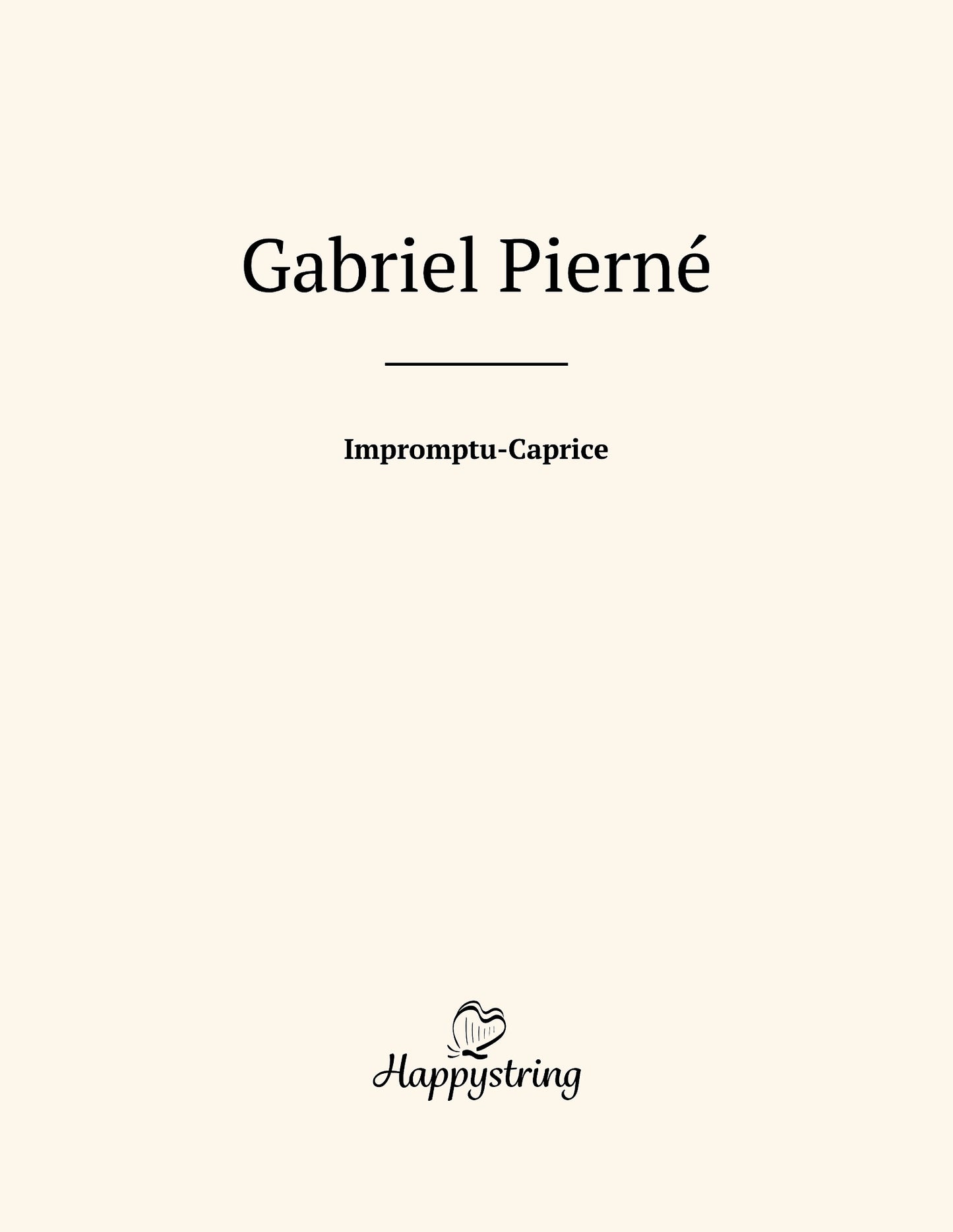Impromptu Caprice by Gabriel Pierné