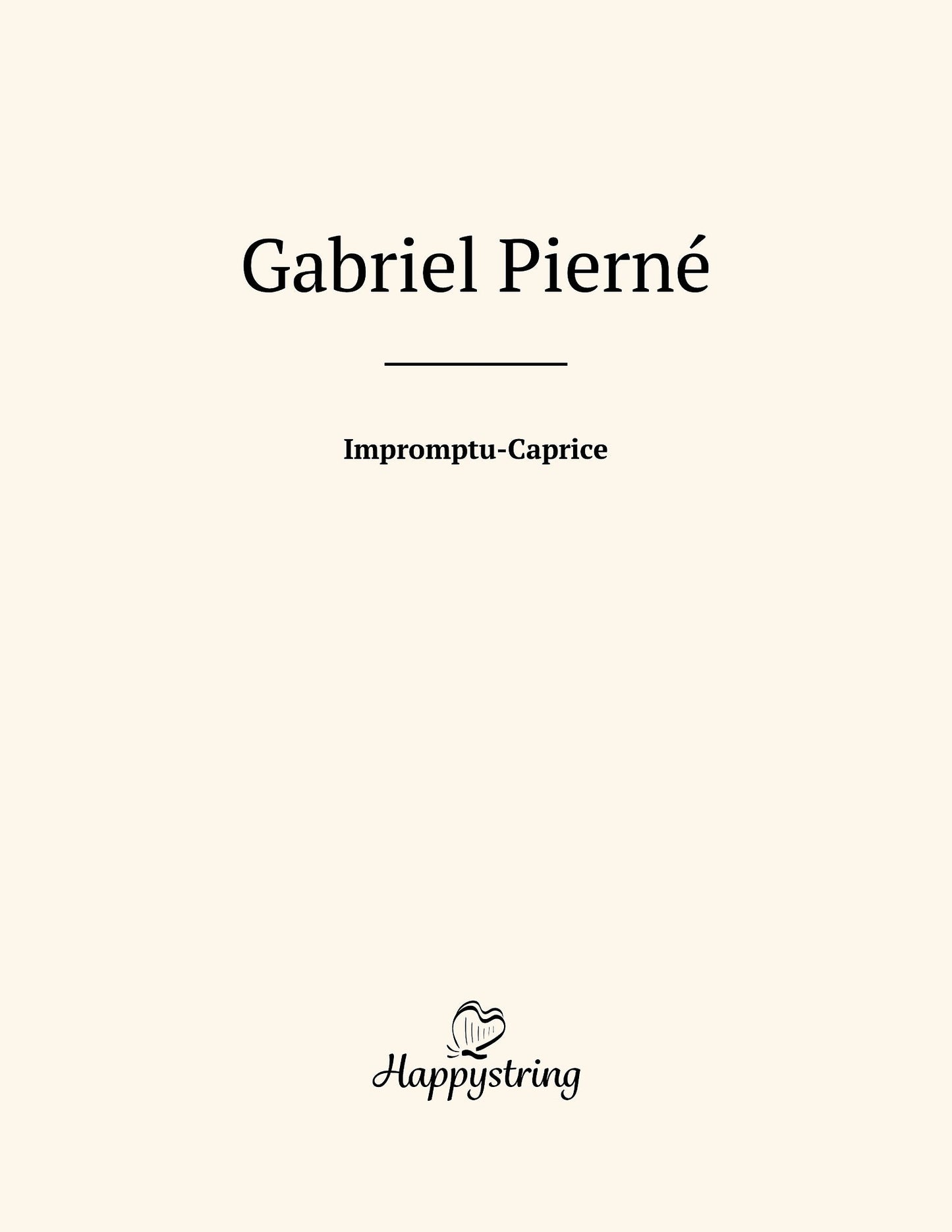 Impromptu Caprice by Gabriel Pierné Digital Edition