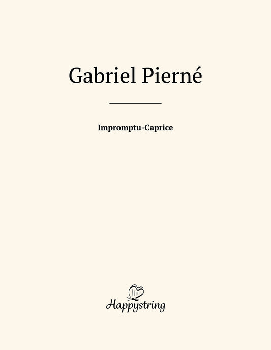 Impromptu Caprice by Gabriel Pierné Digital Edition