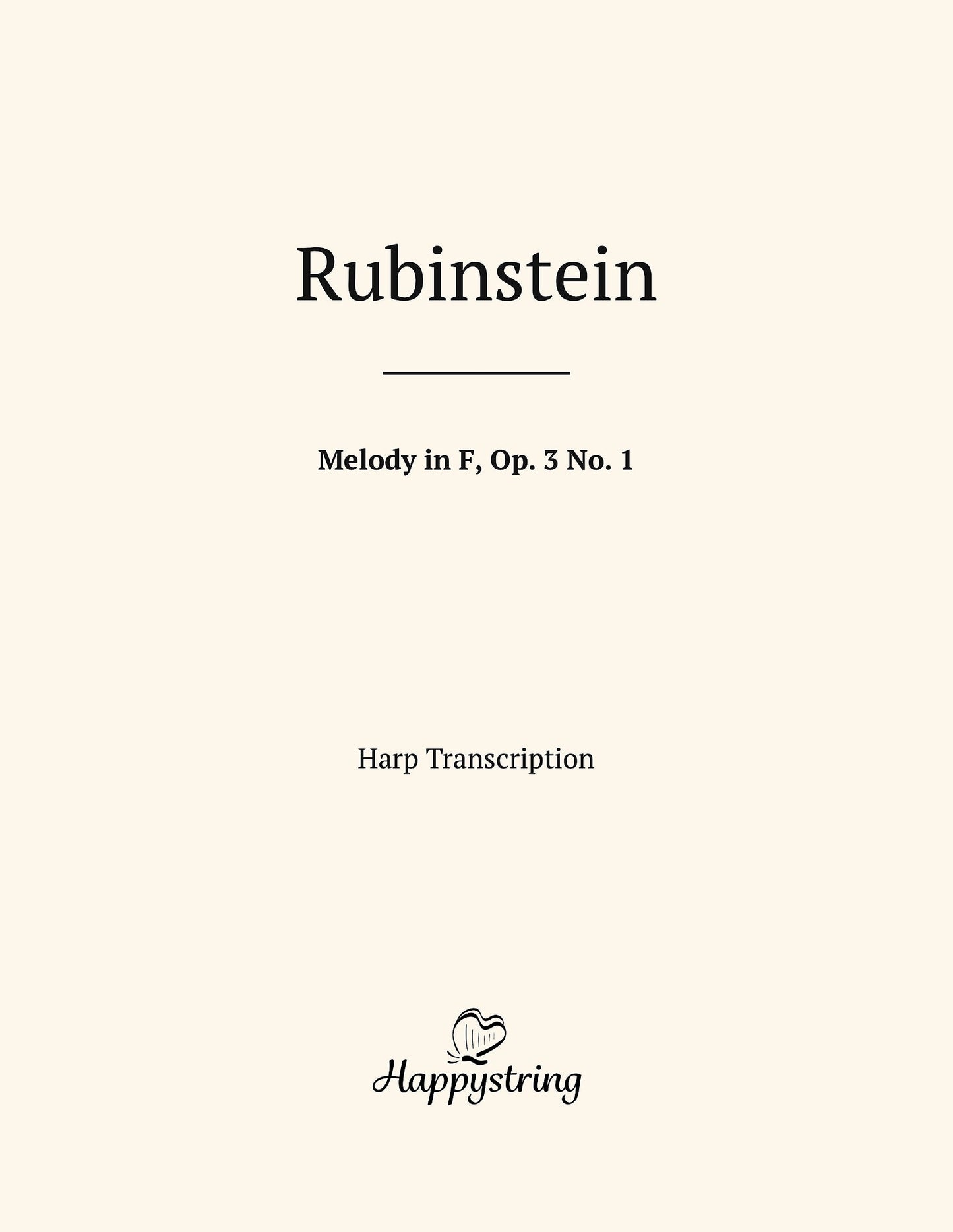 Melody in F by Rubinstein Digital Edition