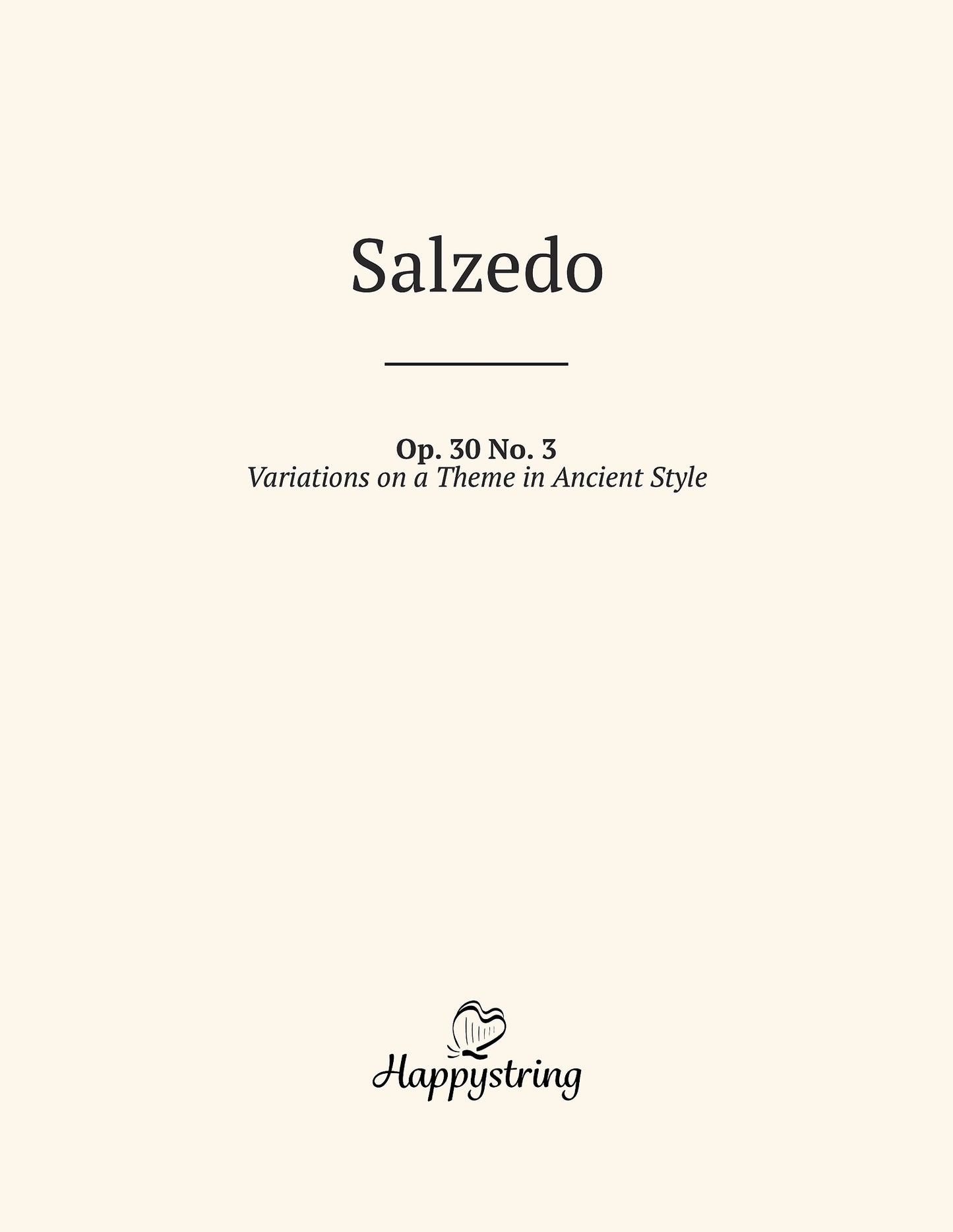 Variations on a Theme in Ancient Style by Carlos Salzedo