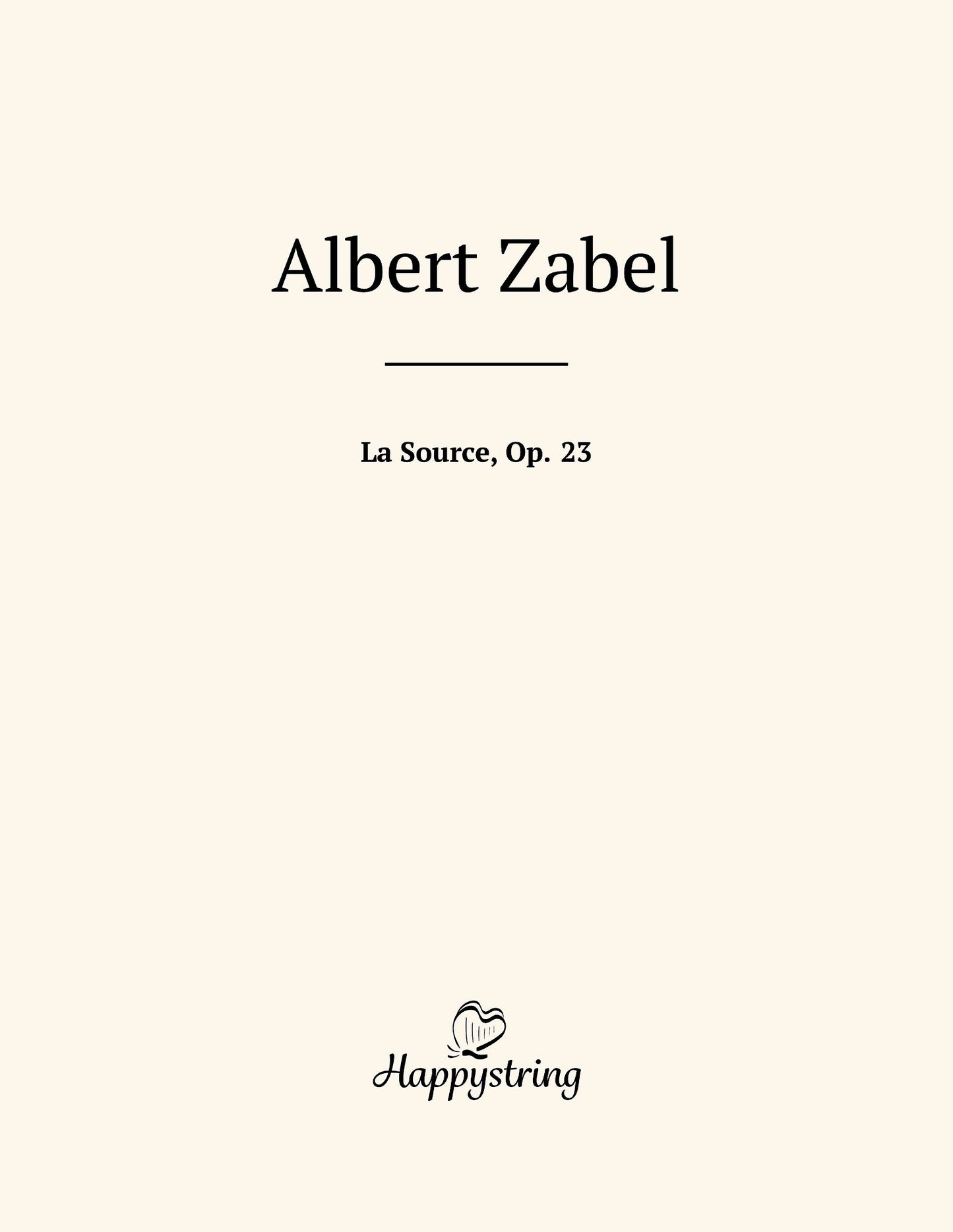 La Source by Albert Zabel Digital Edition