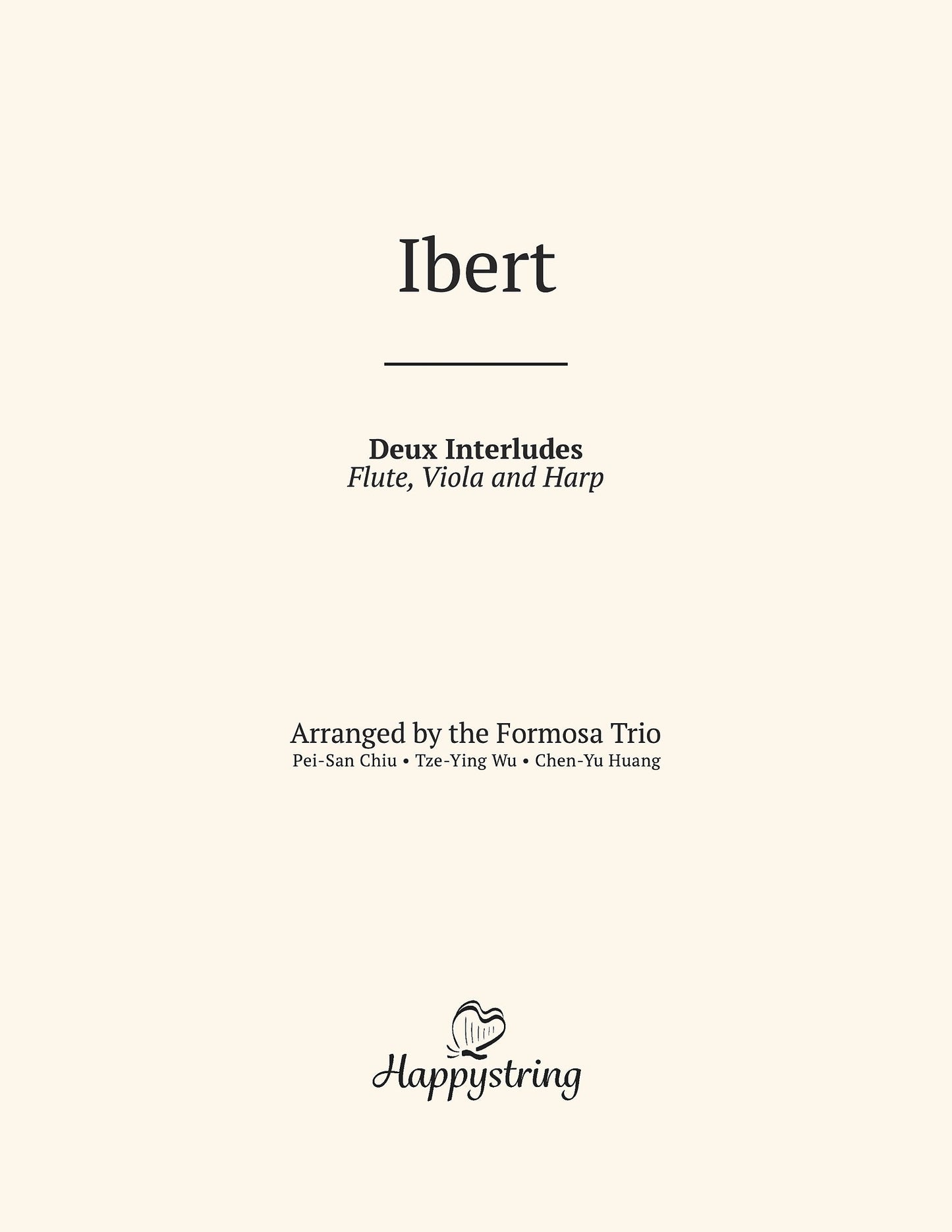 Deux Interludes by Jaques Ibert Digital Edition
