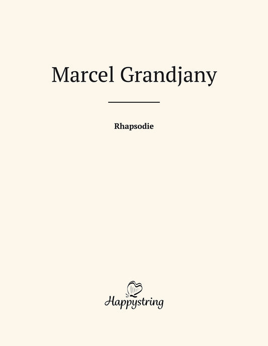 Rhapsodie by Marcel Grandjany