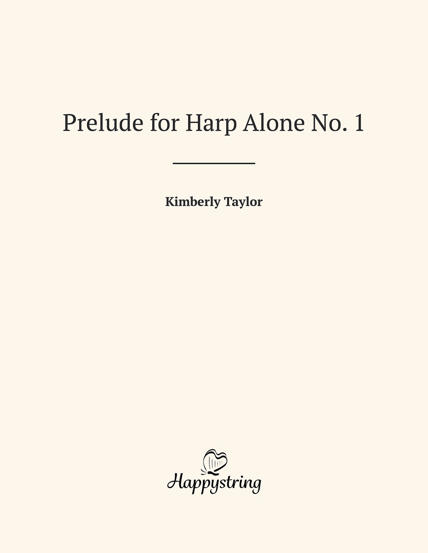 Prelude for Harp Alone No. 1