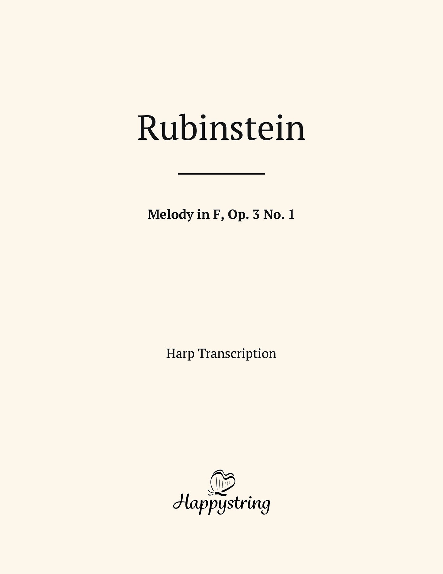 Melody in F by Rubinstein