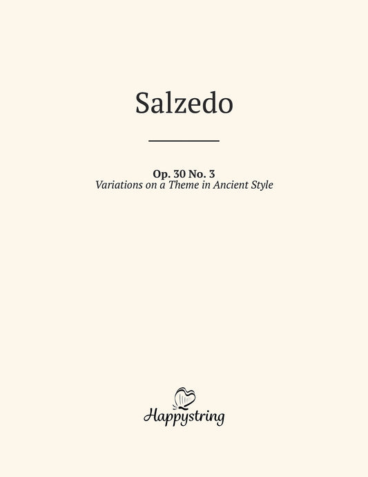 Variations on a Theme in Ancient Style by Carlos Salzedo Digital Edition